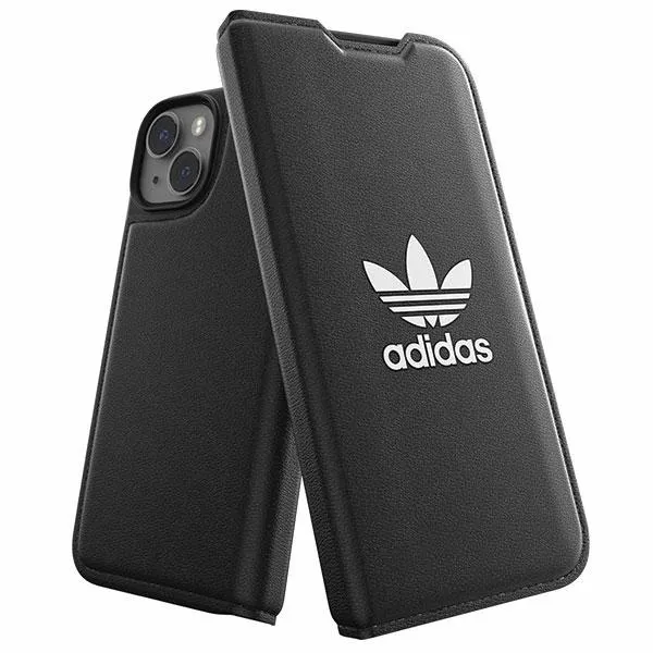 Etui Adidas OR Booklet Case BASIC na iPhone 14 - czarno-białe zdjęcie 1