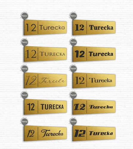 Tabliczka Tablica ADRESOWA ALUMINIOWA Numer domu 40x15 numer dom ulica na Arena.pl