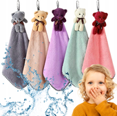 RĘCZNIK DLA DZIECI DO RĄK BUZI ZESTAW DO PRZEDSZKOLA 30X30 MAŁY RĘCZNICZEK