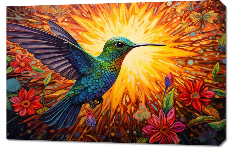 Obraz 90x60cm Koliber Barw zdjęcie 1