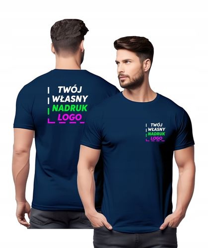 Koszulka z własnym nadrukiem PRZÓD_TYŁ Logo/napis na Arena.pl