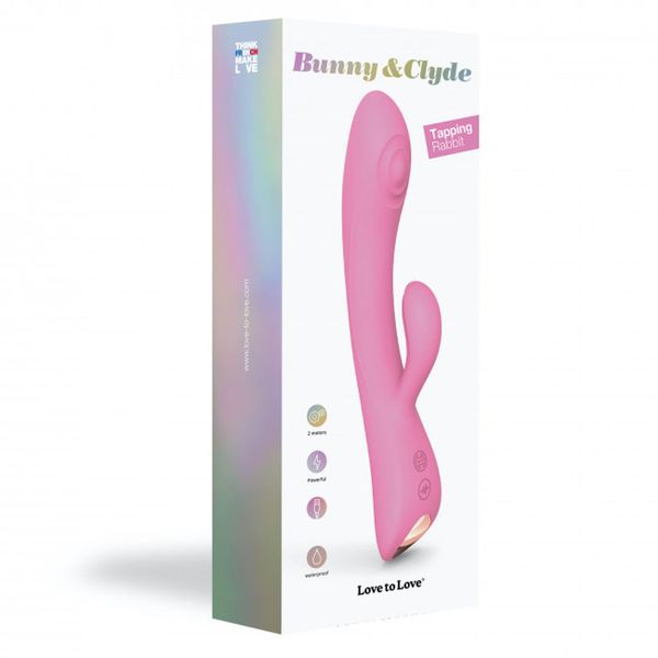 Masażer Łechtaczki Wibrator Bunny & Clyde - Pink zdjęcie 1
