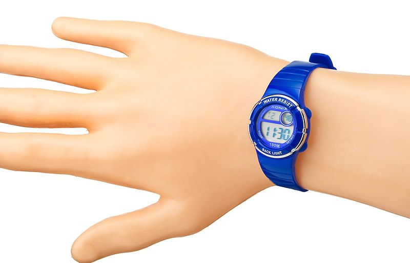Xonix Mały zegarek wielofunkcyjny, model damski i dziecięcy, alarm, podświetlenie, wodoszczelny 100 m na Arena.pl