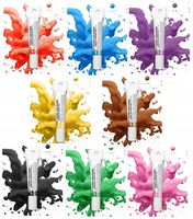 BARWNIKI SPOŻYWCZE W ŻELU ZESTAW TUBKA 8x20g