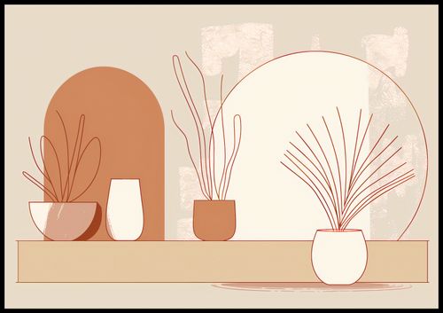 Plakat 100x70cm Widok Roślin na Arena.pl