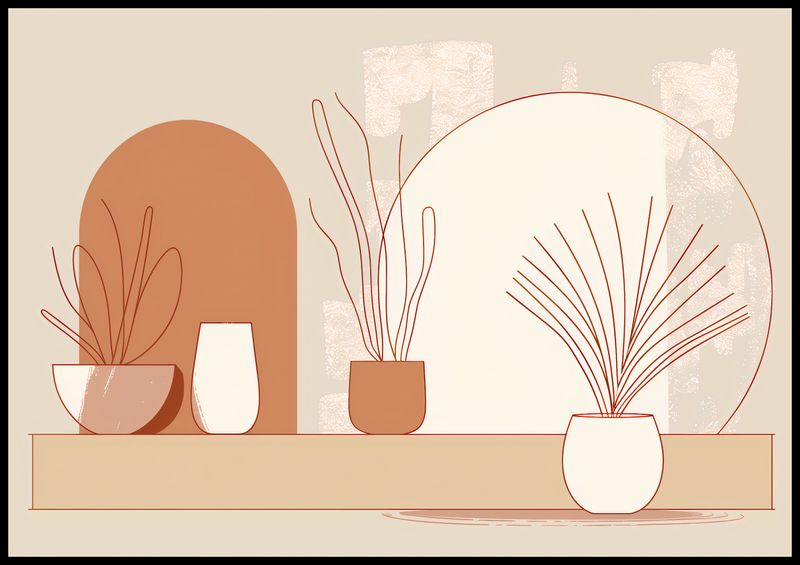 Plakat 100x70cm Widok Roślin zdjęcie 2