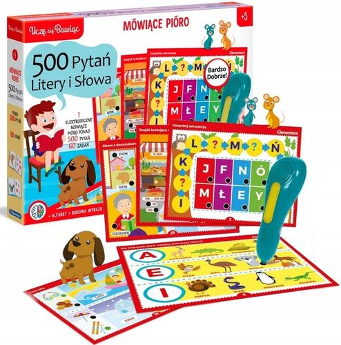 MÓWIĄCE PIÓRO 500 PYTAŃ LITERY I SŁOWA CLEMENTONI na Arena.pl