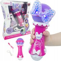 RÓŻOWY MIKROFON KARAOKE NAGRYWANIE PIOSENEK MP3