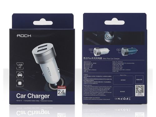 ROCK Ładowarka Samochodowa 2x USB 2,4A KABEL MICRO na Arena.pl
