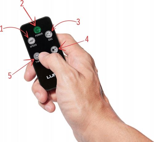 WENTYLATOR KOLUMNOWY LUND 95,5CM 50W WIATRAK PODŁOGOWY STOJĄCY LED +PILOT na Arena.pl