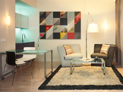 32701 Obraz na płótnie TRÓJKĄTY NOWOCZESNY LOFT na Arena.pl