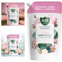 aura care mydło do rąk uzupełniające kwiat lotosu i pantenol 1000 ml
