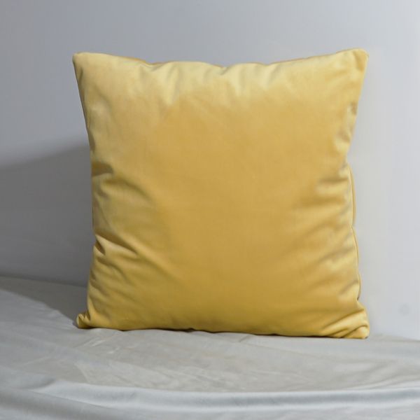 Poszewka 50X50CM ŻÓŁTA SŁONECZNA aksamitna Poduszka dekoracyjna ozdobna zdjęcie 2