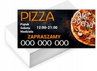 Wizytówki firmowe Foliowane 1000 szt duży wybór wzorów PIZZA PIZZERIA