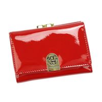 Portfel damski skóra naturalna LS-117 czerwony