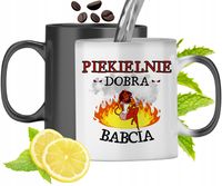 Kubek Magiczny Dla Babci Czarny Zmieniający Kolor Z Nadrukiem Ze Zdjęciem