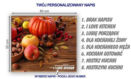 SZKLANA DESKA NA KUCHENKĘ 60x52 016A DYNIA na Arena.pl