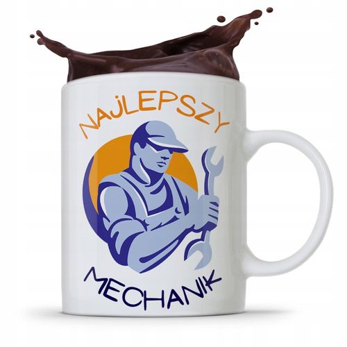 Kubek Prezent Dla Mechanika Najlepszy Mechanik Z Nadrukiem Ze Zdjęciem na Arena.pl