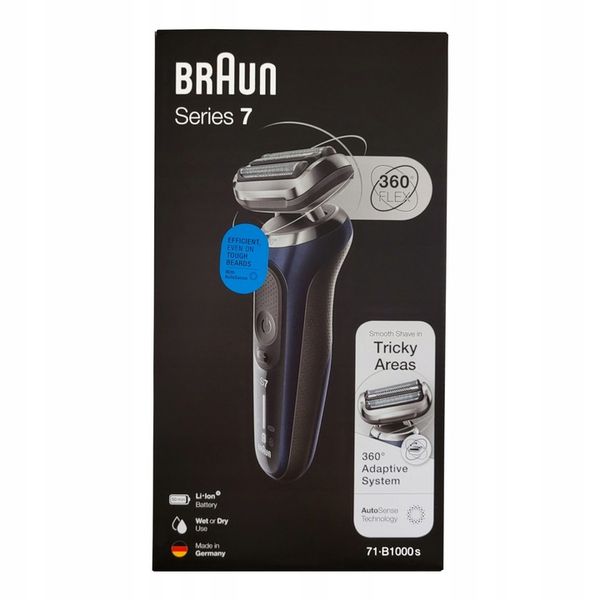 Golarka BRAUN 71-B1000s Series 7 Blue 360 FLEX zdjęcie 5