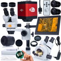 ZESTAW MIKROSKOP OPTYCZNY MERCURY 270x KAMERA HDMI FHD UCHWYT WYŚWIETLACZ