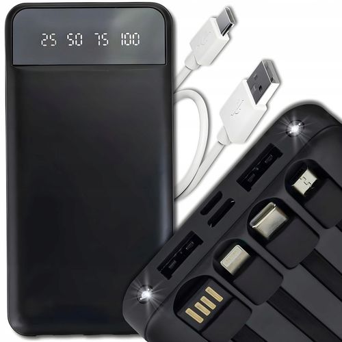 Powerbank 10000 mAh POWER BANK z latarką microUSB, USB-C, USB, lightning na Arena.pl
