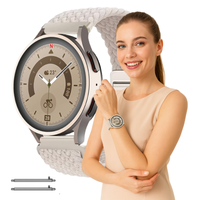 Pasek opaska do Xiaomi Watch S1 na smartwatch 22mm beżowy pleciony KOLORY