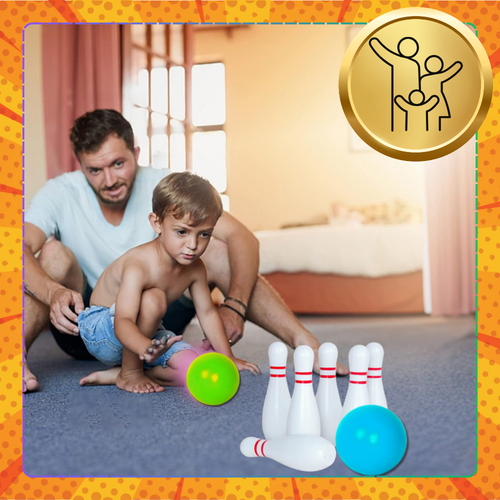 kręgle gra zręcznościowa sensoryczne dla dzieci zabawa bowling białe na Arena.pl