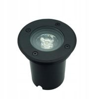 Lampa najazdowa gruntowa czarna okrągła Ø11cm regulowana GU10 IP67 Idealed