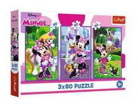 puzzle 3x80 minnie i przyjaciele 34889