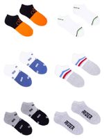 Skarpety stopki chłopięce frotte z silikonem na pięcie 6PAK 35-38