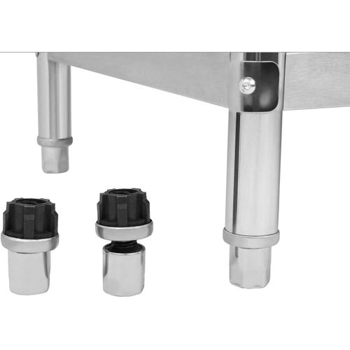 Stół do kuchni blat roboczy stal nierdzewna dolną półka 200x60cm na Arena.pl