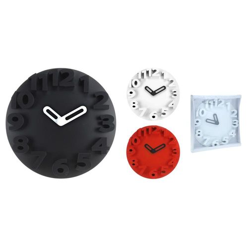 Zegar Ścienny Czerwony Czarny Biały na Arena.pl