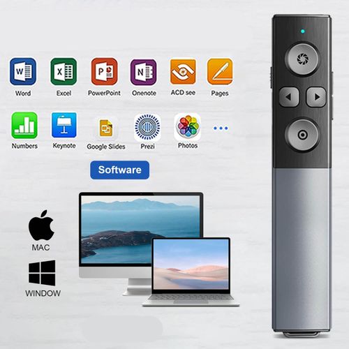 NIEKOMPLETNY Pilot do prezentacji 2w1 USB/Typ C bezprzewodowy prezenter na Arena.pl