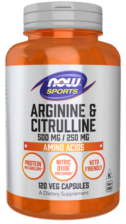 L-Arginine 500 mg + L-Citrulline 250 mg (120 kaps.) (120 kaps.)