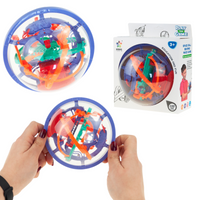 DUŻA KULA LABIRYNT 3D PRZEPLATANKA ŁAMIGŁÓWKA ZRĘCZNOŚCIOWA GRA 14CM