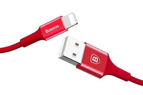 Baseus Shining kabel USB Lightning iPhone 2A 1m Czerwony na Arena.pl