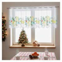 Firanka Dzwonki 60 cm DomoweTekstylia | WN837D 060 | Święta Boże Narodzenie