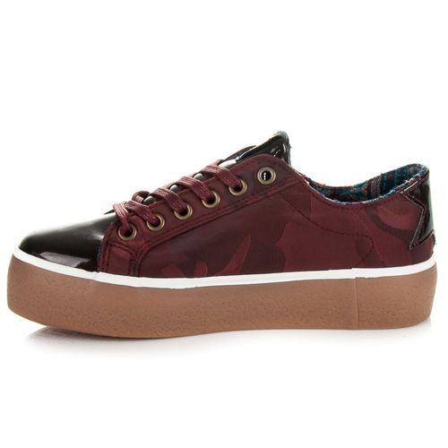 LAKIEROWANE TRAMPKI BORDO Rozmiar - 40 na Arena.pl