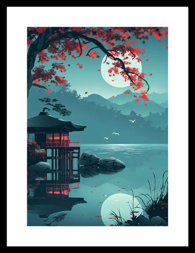 Plakat 21x29,7cm Japoński Pawilon na Arena.pl
