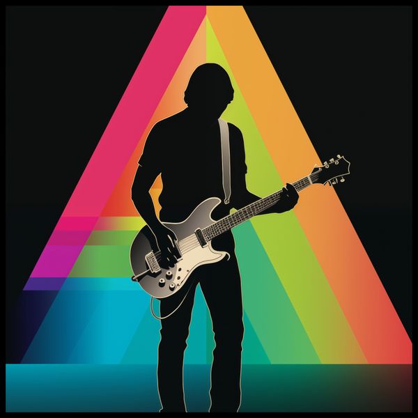 Plakat 70x70cm Pryzmat przez Gitarę zdjęcie 2