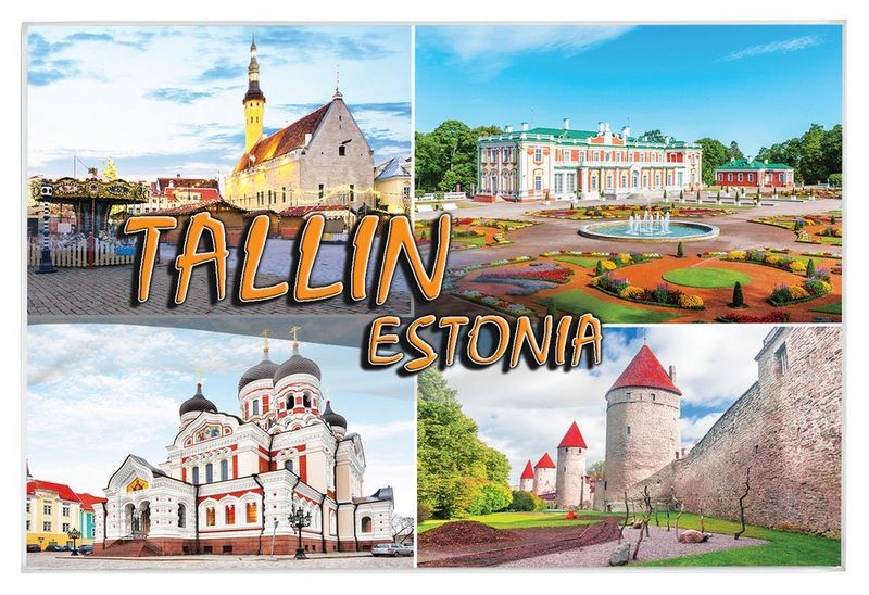 Tallin - magnes szklany zdjęcie 1