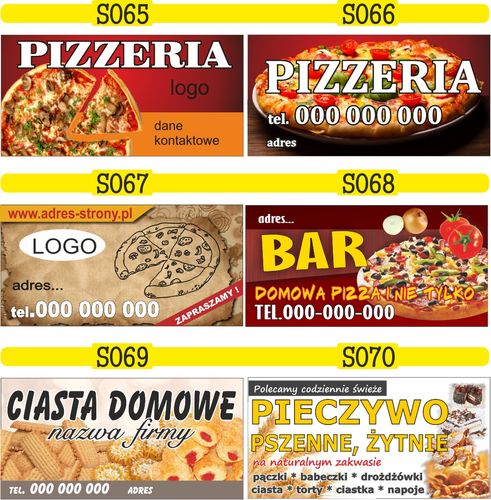 Gotowe banery BANER SKLEP SPOŻYWCZY projekt 130cm na Arena.pl