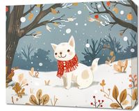 Obraz 60x50cm Śnieżny Kompan