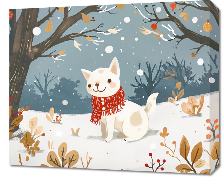 Obraz 60x50cm Śnieżny Kompan zdjęcie 1