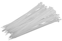 opaska zaciskowa 2,5mm x 200mm biała 100szt