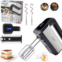 Mikser Ręczny Mocny Robot Kuchenny Ad4225 Turbo 5 Bieg 800W Stal Nierdzewna