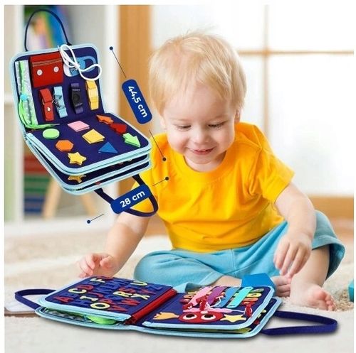 Tablica Manipulacyjna Sensoryczna dla Dzieci Miękka Edukacyjna Montessori na Arena.pl