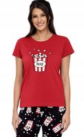 BLUZKA PIŻAMOWA T-SHIRT CLEVE ROZMIAR S BASIC GÓRA OD PIŻAMY BAWEŁNA