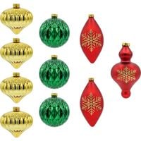 Szklane bombki: tradycyjny zestaw kolorów