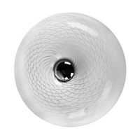 Ścienny kinkiet okrągła Scale AZ1602 Azzardo szklany biały chrom